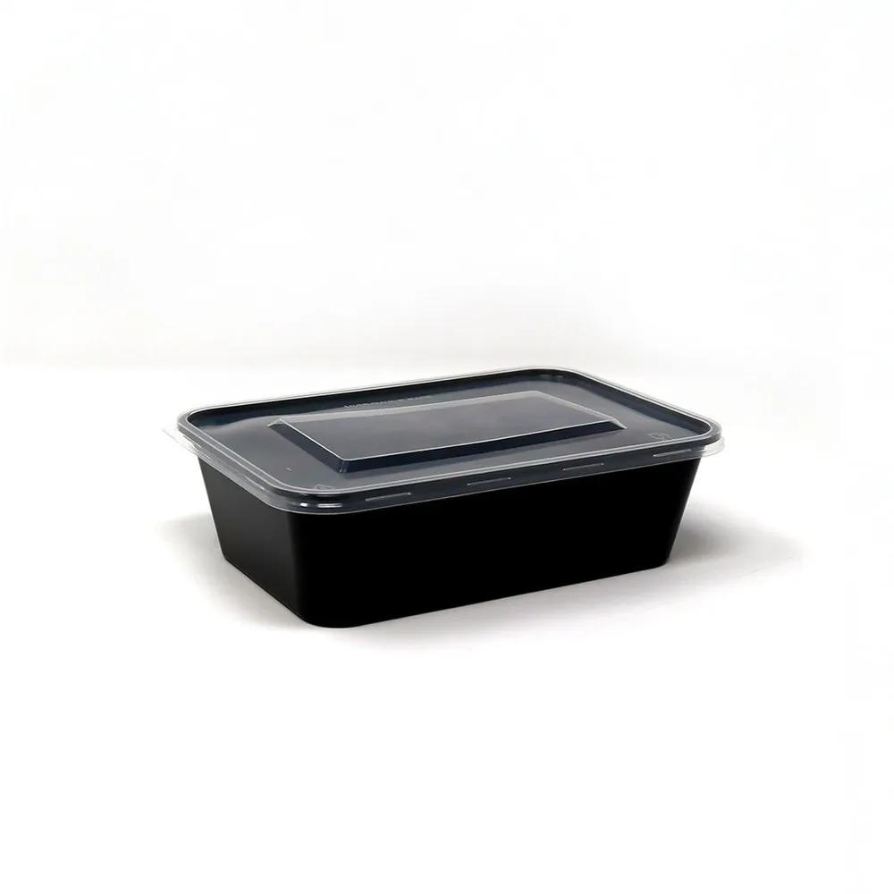 500ml meal tray with lid pack of 50pcs